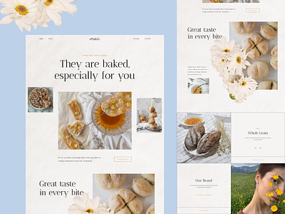 Craft Bakery Website bakery clean design ecommerce food graphic design logo ui uxui web website