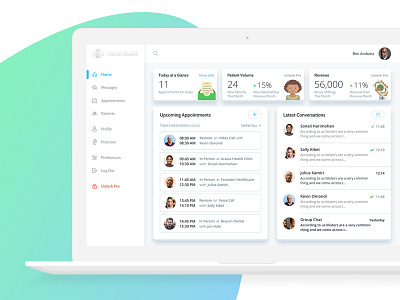 Healthcare CRM appointments crm dashboard doctors healthcare icons patient web