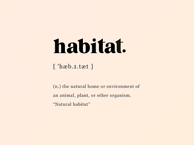 Say hello to Habitat!