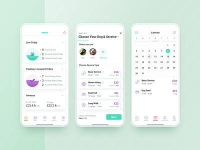 Mobile application for dog walkers by habitat on Dribbble