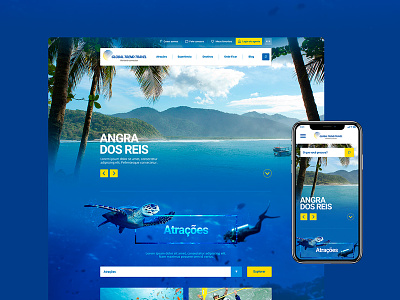 Portal de viagens design flat ui ux web webdesign website