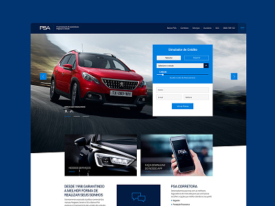 Banco PSA Group art brand branding clean design flat icon ui ux web webdesign website
