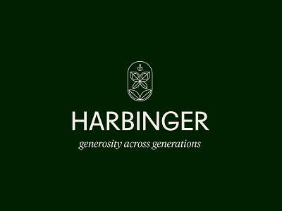 Harbinger brand design branding branding design butterfly philanthropy