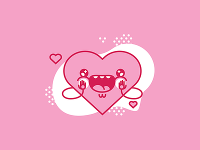 ZOMG cute heart illustration line love omg