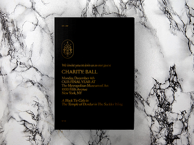 CB III Save the Date ball charity gala illustration invitation invite type typography