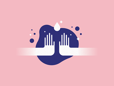 Spectral Hygiene hands illustration pink water