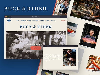 Buck & Rider - New Website Build parallax ui ux web design