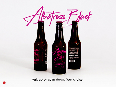 Albatross Black bottle design coffee label design liqueur logo design package design