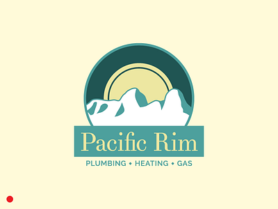 Pacific Rim Plumbing branding lions logo logo design mountains north shore pacific northwest vancouver