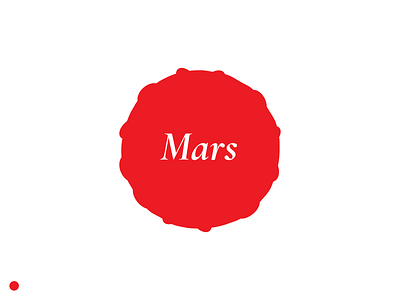 Red Symbols: Mars icon icon design mars minimal design red red planet