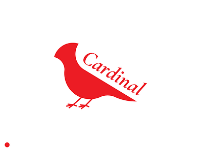 Red Symbols: Cardinal bird cardinal icon icon design minimal design put a bird on it red