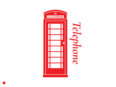 Red Symbols: Telephone icon icon design k6 minimal design red telephone telephone box