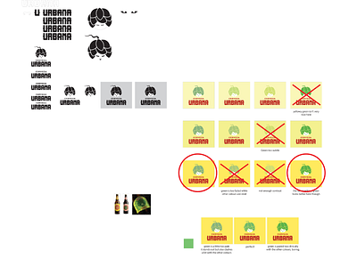 Cerveza Urbana - concepts logo design process