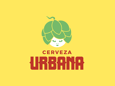 Cerveza Urbana logo craft beer custom type logo design typography