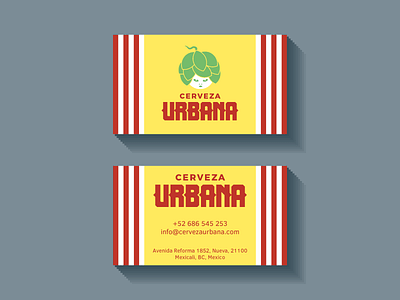 Cerveza Urbana business cards beer brewery brewing business cards craft mexican mexico
