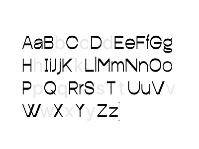 Reverse-stressed sans (work in progress) type design typography
