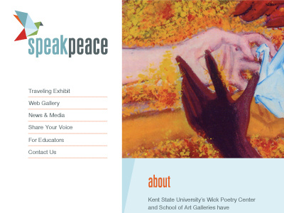 SpeakPeace website