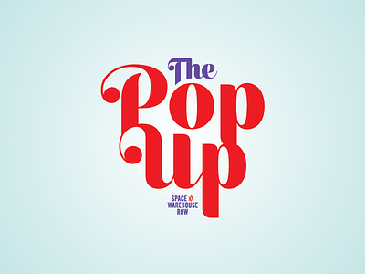 Warehouse Row Pop Up Shop branding logo design
