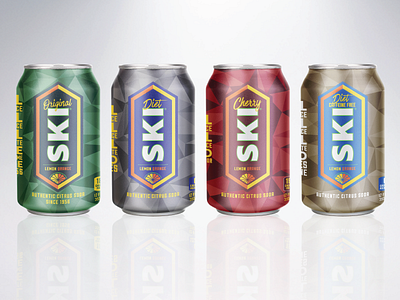 SKI Rebrand beverage packaging product design