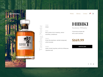 Ecommerce whisky shop - Product page 🥃 clean ui ecommerce ecommerce design japanese whisky product design product page shop store ui ux webdesign website website design