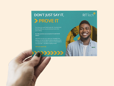 RITTech Campaign - Don't just say it, prove it. DM piece