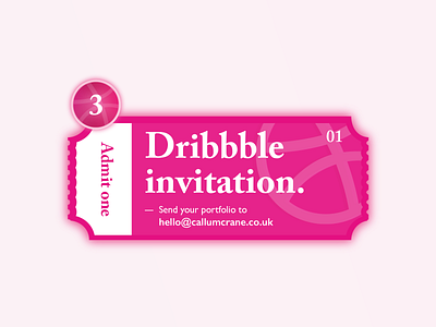3 x Dribbble invites