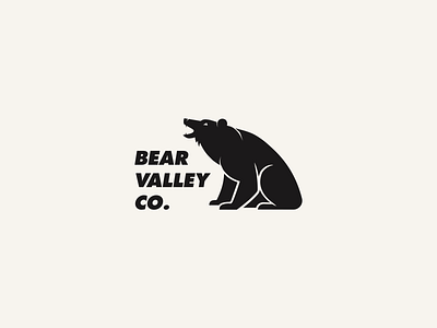 Bear Valley Co. Logo bear brand branding customer journey design editorial experience design graphic design icon illustration illustrator logo marque poster print design typography ui ux vector website