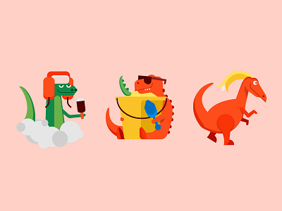 Dinosaur stories v2 animal dino dinosaurus icon icon set illustration vector