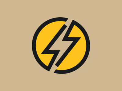 Power-S branding electronic graphicdesign logodesign minimal power rahulchandh reference s shape voltage yellow