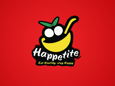 Happetite branding food happetite leaf logo logodesign minimal red