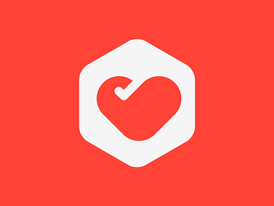Dating App - Logo for sale application apps branding clean dating logo love minimal tick uiux