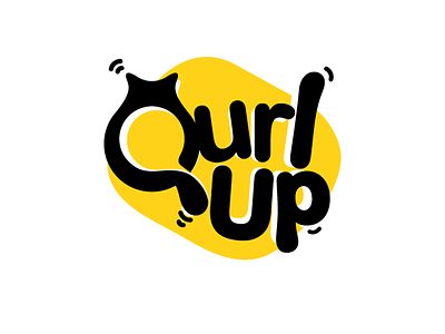 Qurlup amazing bed cat clean freelancer logo minimal pet q simple yellow