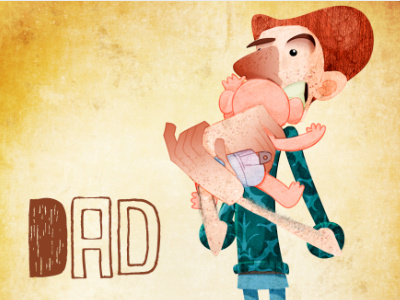 It's Dad animation design character concept