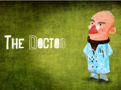 It's the Doctor animation character character design concept design