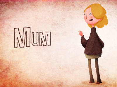 It's Mum animation design character concept mother woman