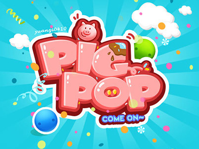 game logo animals cartoon game logo logo pig pop