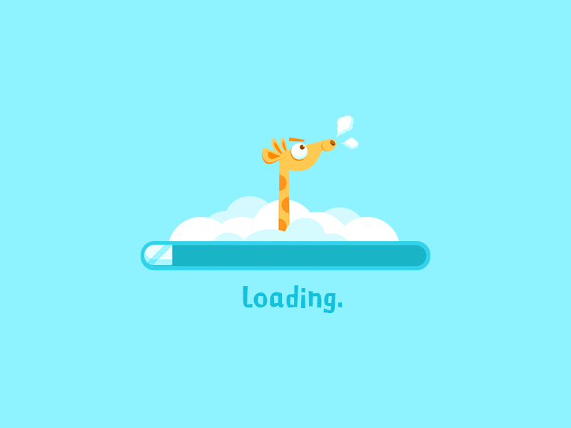 game loading cartoon game game loading giraffe illustration loading