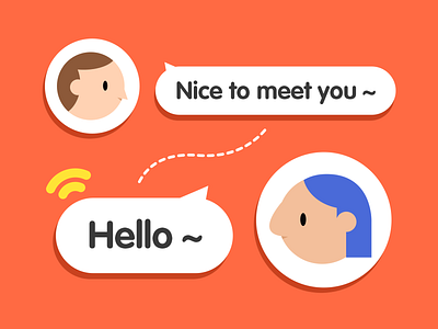 connect chat illustratio ui