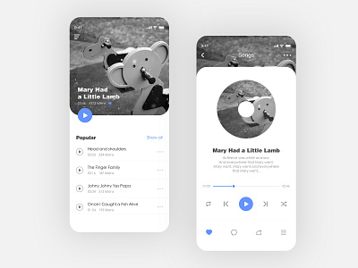 music app UI