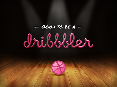 Good to be a Dribbbler! debut random