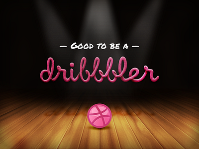 Good to be a Dribbbler!