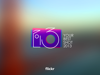 Flickr Your Best Shot 2013 logo 2013 anaglyph branding camera flickr identity lines logo photography san francisco