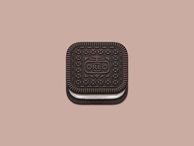 Oreo App Icon app cookie icon ios oreo photorealistic snack texture