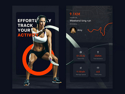 fitness-1 animation app fitness flat gif ios material minimal sport tracker ui ux