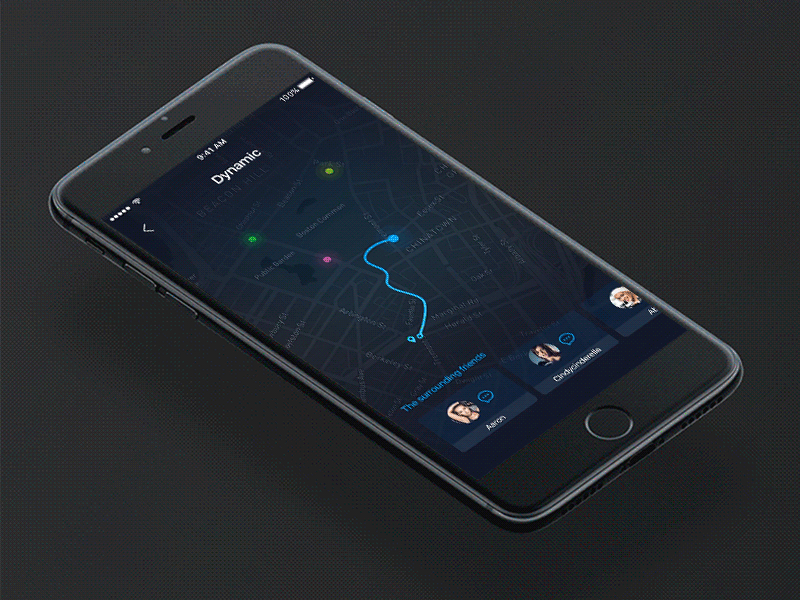 Dymanic animation app fitness flat gif ios material minimal sport tracker ui ux