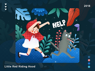 Little Red Riding Hood design illustration