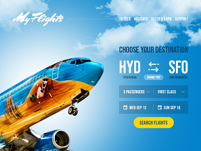 My Flights flight booking flight search ui website