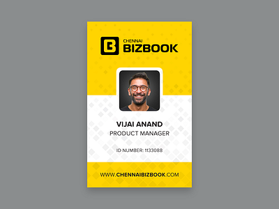 Chennai BizBook ID Card design id card