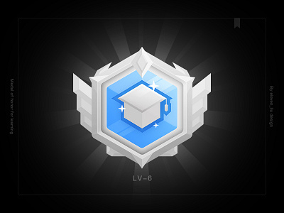 Medal of honor for learning icon medal photoshop