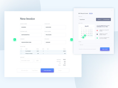 Invoice UI billing ui dashboard form ui invoiceui ui design